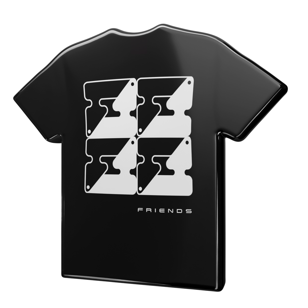 Ying Yang Block tee — Black, back
