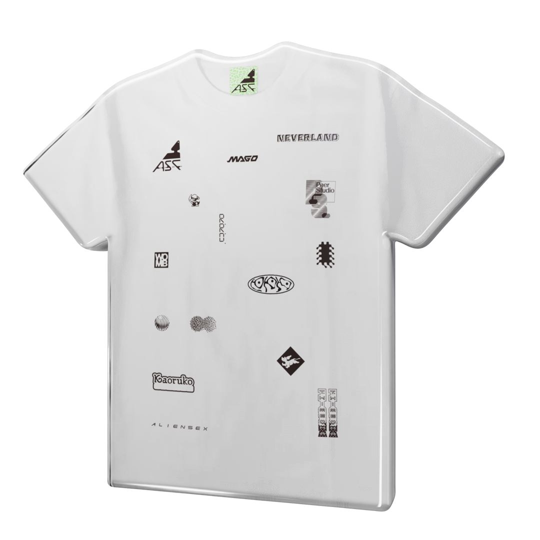 A.S. Friends tee — White, front